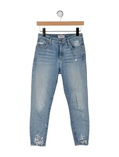 Pre-owned Agolde Mid-rise Skinny Leg Jeans In Blue