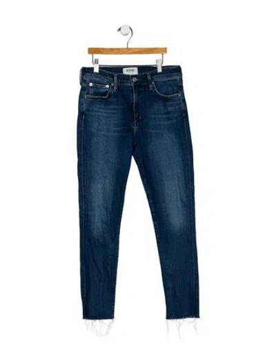 Pre-owned Agolde Mid-rise Skinny Leg Jeans In Blue