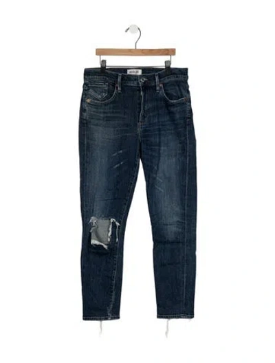Pre-owned Agolde Mid-rise Skinny Leg Jeans In Blue