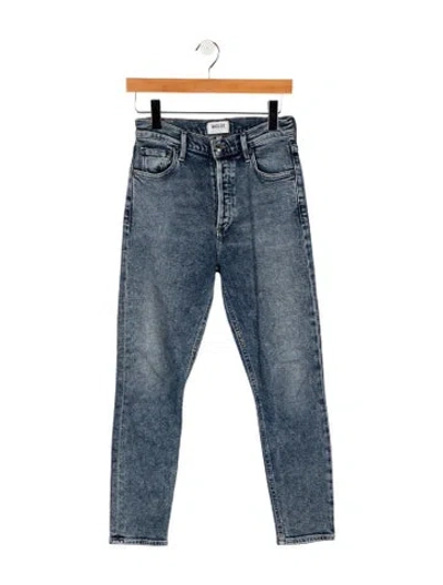 Pre-owned Agolde Mid-rise Skinny Leg Jeans In Blue