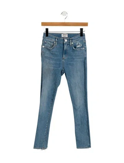 Pre-owned Agolde Mid-rise Skinny Leg Jeans In Blue