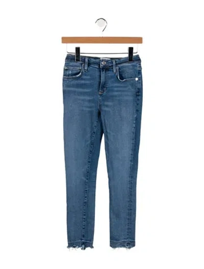 Pre-owned Agolde Mid-rise Skinny Leg Jeans In Blue
