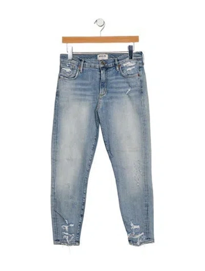 Pre-owned Agolde Mid-rise Skinny Leg Jeans In Blue