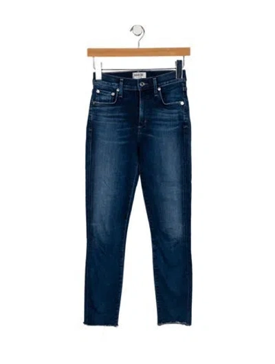 Pre-owned Agolde Mid-rise Skinny Leg Jeans In Blue