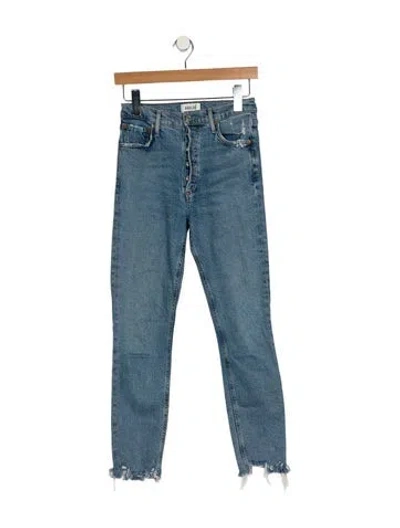 Pre-owned Agolde Mid-rise Skinny Leg Jeans In Blue