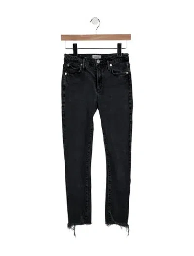 Pre-owned Agolde Mid-rise Skinny Leg Jeans In Blue