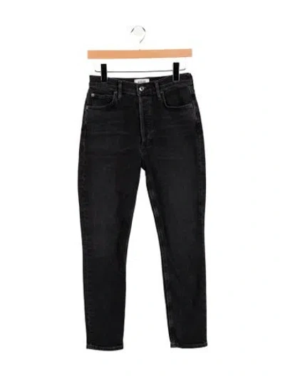 Pre-owned Agolde Mid-rise Skinny Leg Jeans In Blue