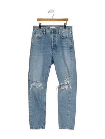 Pre-owned Agolde Mid-rise Skinny Leg Jeans In Blue