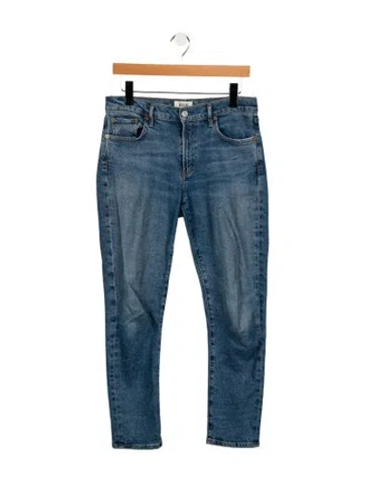 Pre-owned Agolde Mid-rise Skinny Leg Jeans In Blue