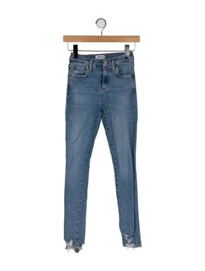 Pre-owned Agolde Mid-rise Skinny Leg Jeans In Blue