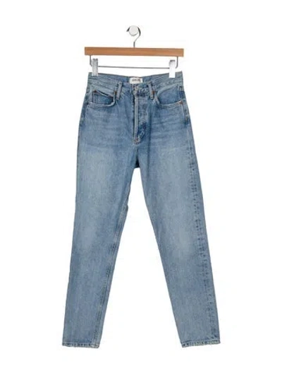 Pre-owned Agolde Mid-rise Skinny Leg Jeans In Blue