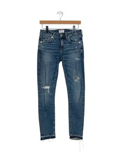 Pre-owned Agolde Mid-rise Skinny Leg Jeans In Blue