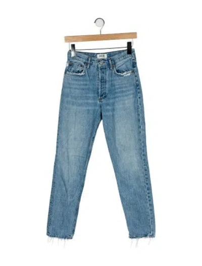 Pre-owned Agolde Mid-rise Skinny Leg Jeans In Blue