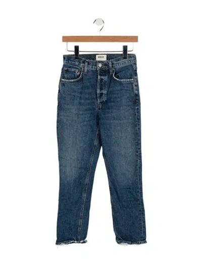 Pre-owned Agolde Mid-rise Skinny Leg Jeans In Blue