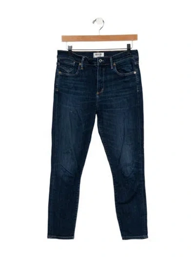 Pre-owned Agolde Mid-rise Skinny Leg Jeans In Blue