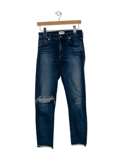 Pre-owned Agolde Mid-rise Skinny Leg Jeans In Blue