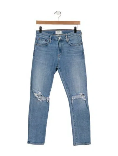 Pre-owned Agolde Mid-rise Skinny Leg Jeans In Blue
