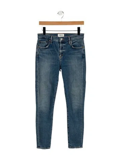 Pre-owned Agolde Mid-rise Skinny Leg Jeans In Blue