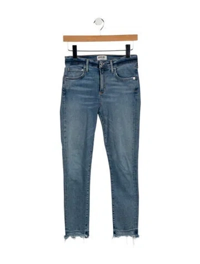Pre-owned Agolde Mid-rise Skinny Leg Jeans In Blue