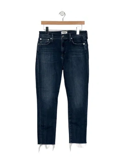 Pre-owned Agolde Mid-rise Skinny Leg Jeans In Blue