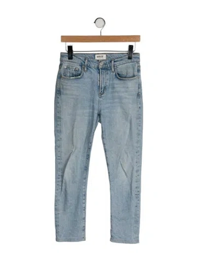 Pre-owned Agolde Mid-rise Skinny Leg Jeans In Blue