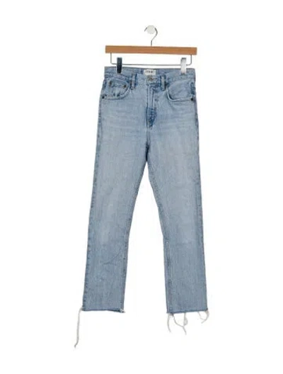 Pre-owned Agolde Mid-rise Skinny Leg Jeans In Blue