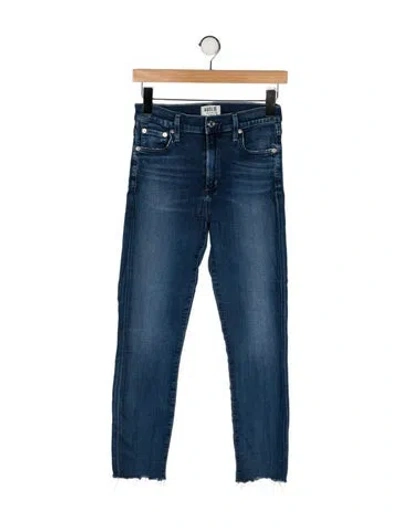 Pre-owned Agolde Mid-rise Skinny Leg Jeans In Blue