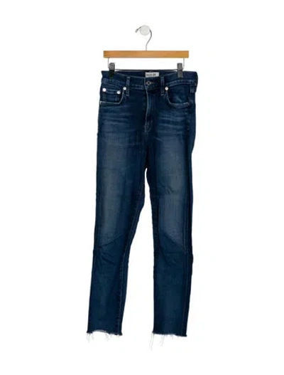 Pre-owned Agolde Mid-rise Skinny Leg Jeans In Blue