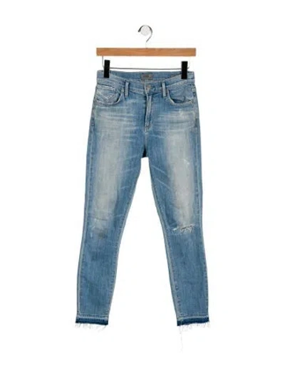Pre-owned Agolde Mid-rise Skinny Leg Jeans In Blue