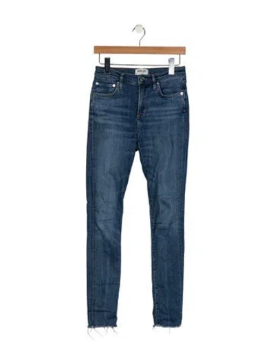 Pre-owned Agolde Mid-rise Skinny Leg Jeans In Blue