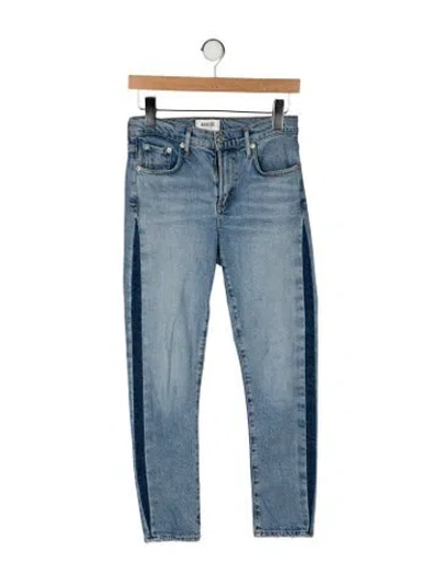 Pre-owned Agolde Mid-rise Skinny Leg Jeans In Blue