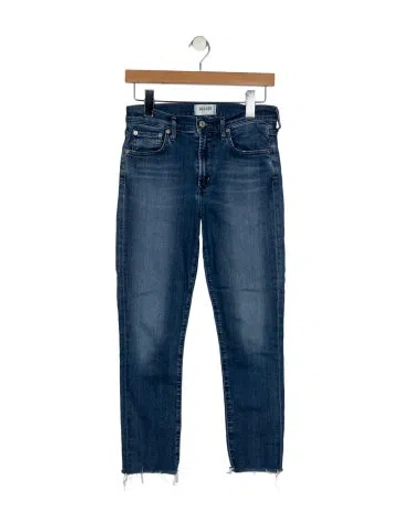 Pre-owned Agolde Mid-rise Skinny Leg Jeans In Blue