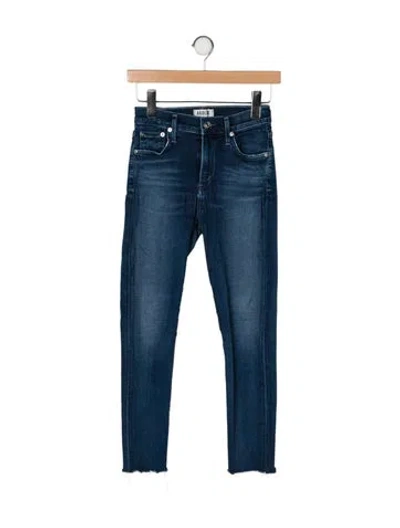 Pre-owned Agolde Mid-rise Skinny Leg Jeans In Blue