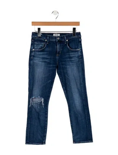 Pre-owned Agolde Mid-rise Skinny Leg Jeans In Blue