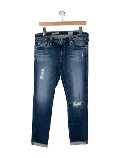 Pre-owned Agolde Mid-rise Skinny Leg Jeans In Blue
