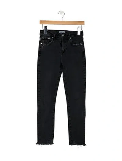 Pre-owned Agolde Mid-rise Skinny Leg Jeans In Gray