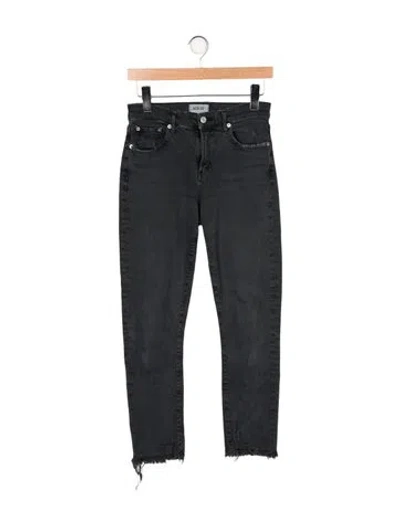 Pre-owned Agolde Mid-rise Skinny Leg Jeans In Gray