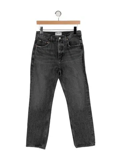 Pre-owned Agolde Mid-rise Skinny Leg Jeans In Gray