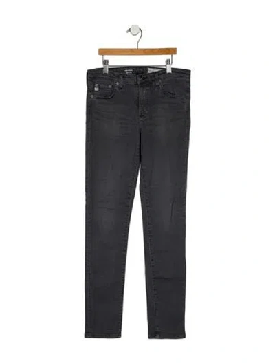 Pre-owned Agolde Mid-rise Skinny Leg Jeans In Gray