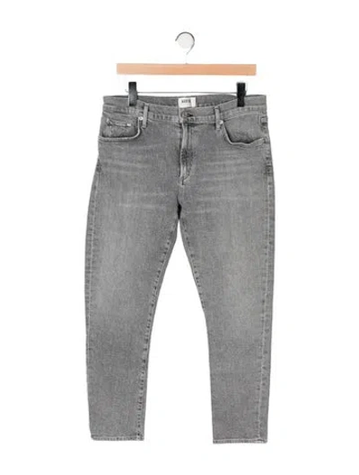 Pre-owned Agolde Mid-rise Skinny Leg Jeans In Gray