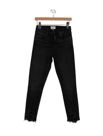 Pre-owned Agolde Mid-rise Skinny Leg Jeans In Grey
