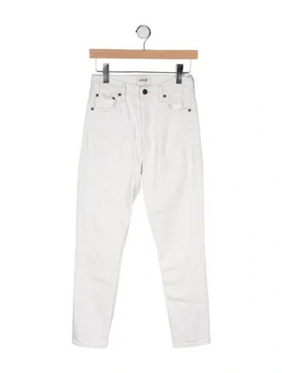 Pre-owned Agolde Mid-rise Skinny Leg Jeans In White