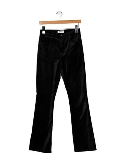 Pre-owned Agolde Mid-rise Straight Leg Jeans In Black