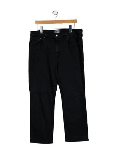 Pre-owned Agolde Mid-rise Straight Leg Jeans In Black