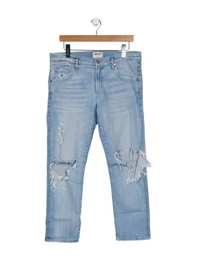 Pre-owned Agolde Mid-rise Straight Leg Jeans In Blue