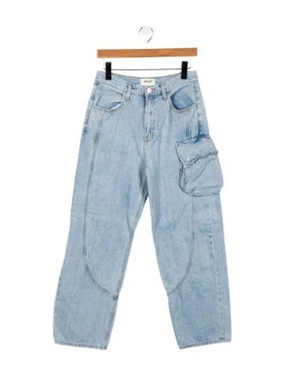 Pre-owned Agolde Mid-rise Straight Leg Jeans In Blue