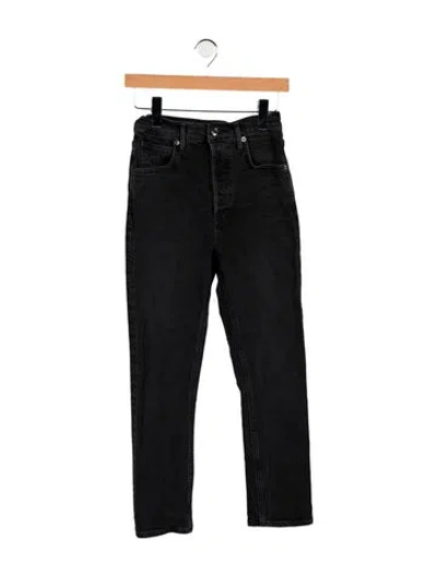 Pre-owned Agolde Mid-rise Straight Leg Jeans In Blue