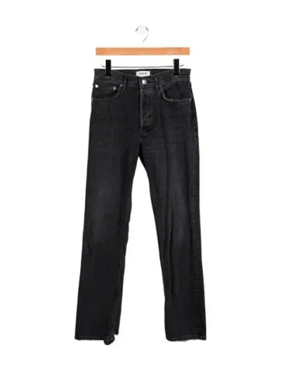 Pre-owned Agolde Mid-rise Straight Leg Jeans In Blue
