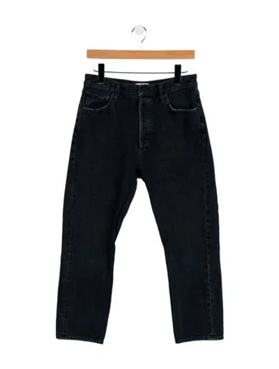 Pre-owned Agolde Mid-rise Straight Leg Jeans In Blue