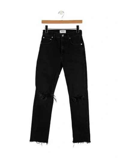 Pre-owned Agolde Mid-rise Straight Leg Jeans In Blue